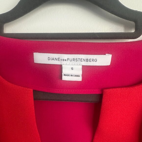 DvF ColorBlock Dress (Size 6 Never Worn Like New) - Picture 2 of 13